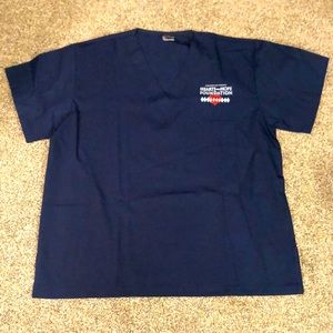 NWT Salus Hearts with Hope Foundation Navy Scrubs XL